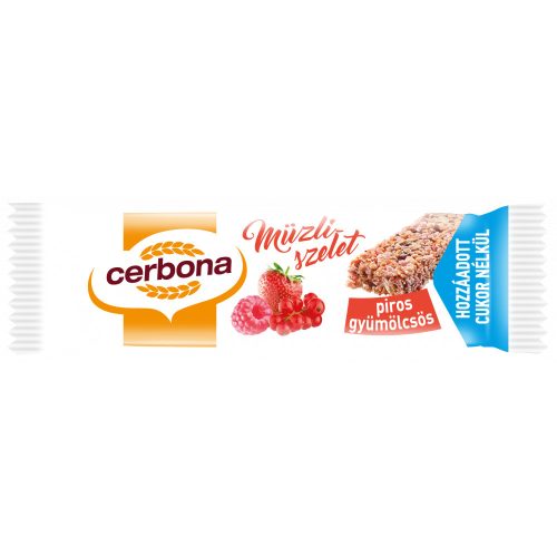 Cerbona szelet cukormentes piros gyümölcsös 20 g