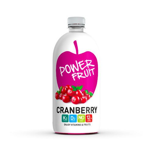Power Fruit Getränk mit Cranberry-Geschmack, mit Vitamin K und D, 750 ml