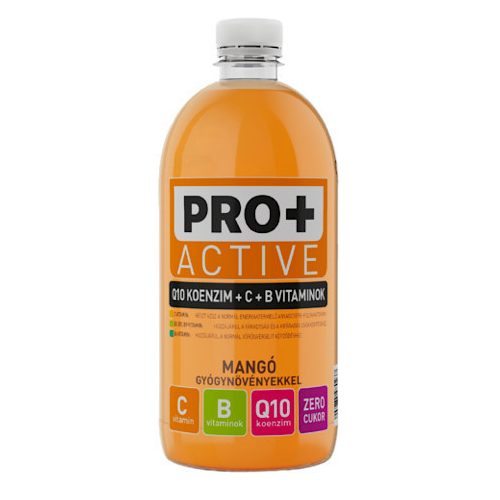 Pro+ Aktiv, Mango-Geschmack Getränk, mit Q10, C- und B-Vitaminen, 750 ml