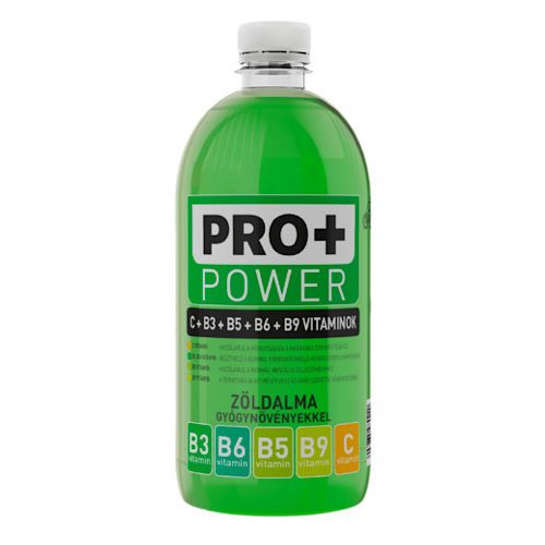 Pro+ Power, Apfelgeschmack-Getränk mit Vitaminen C und B, 750 ml