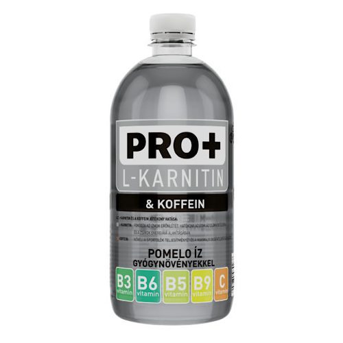 Pro+ L-Karnitin+Koffein, Pomelo-Geschmacksgetränk, 750 ml.