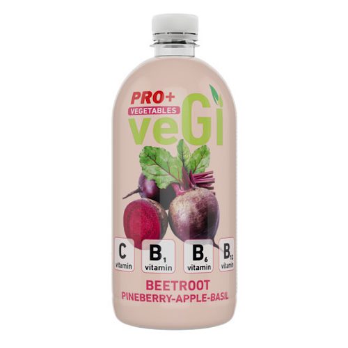 Pro+ Vegi, Rote-Bete-Erdbeer-Basilikum-Geschmack Getränk, 750 ml