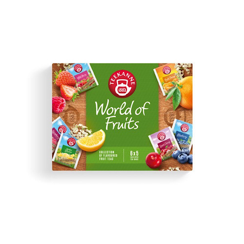Teekanne World of Fruit, Früchtetee-Auswahl, 68g