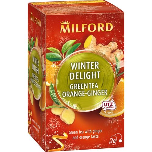 Milford Winter Delight Grüner Tee Ingwer-Orange 20x1,75g, 35 g