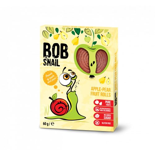 Bob Snail gyümölcstekercs alma-körte 60 g