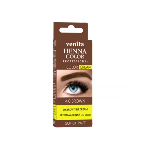 Henna Color tartós szempilla és szemöldök krémfesték középbarna goji bogyóval 15 g